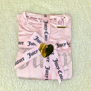 Juicy Couture Pink Soft Velvet Pajama Set - Women's Medium - NWT